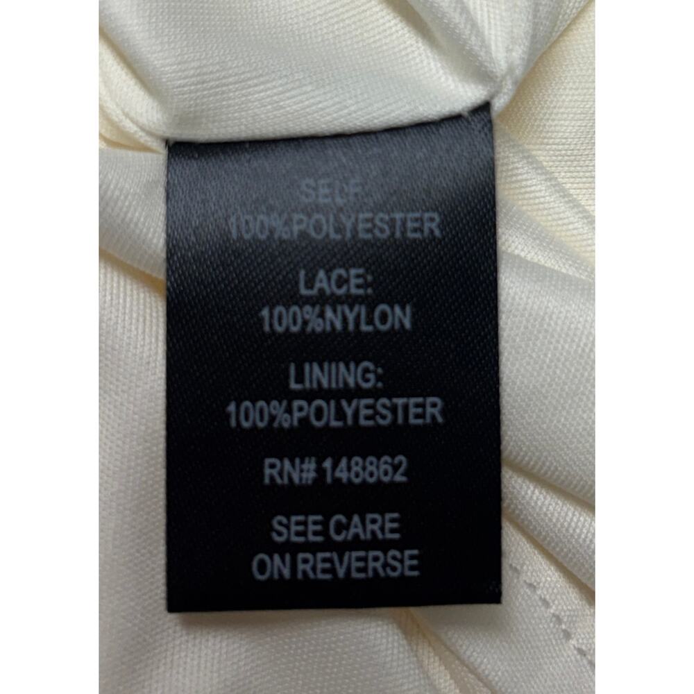 Torrid Ivory Gauze Maxi Dress Lace Trim Short Sleeve Boho Plus Size 2 2X New - Picture 10 of 11